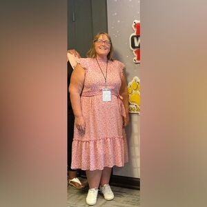 Ann Taylor XL floral midi dress